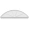 Ekena Millwork Segment Arch 4 Spoke Architectural Grade PVC Combination Pediment, 74"W x 25-3/8"H x 2-3/4"P PEDPC074X255SEG04 - alternate 3